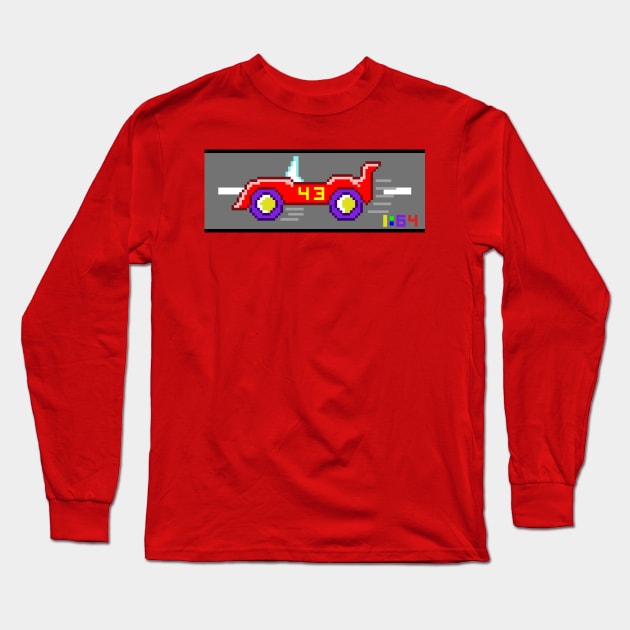 Pixel Race Car 1:64 Scale Long Sleeve T-Shirt by RD Doodles